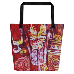 Batik Series Print - Large Tote Bag - Ikemefuna - Image 2