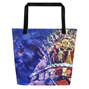 Batik Series Print - Large Tote Bag - Ijele