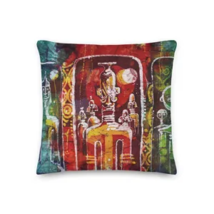 Batik Series Print - Premium Pillow - Neigbours