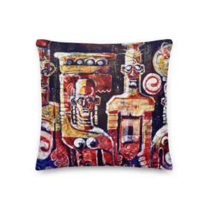 Batik Series Print - Premium Pillow - Eke