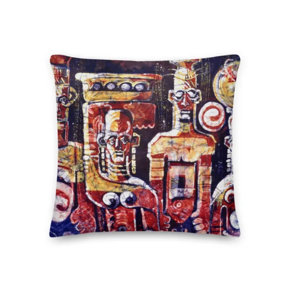 Batik Series Print - Premium Pillow - Eke