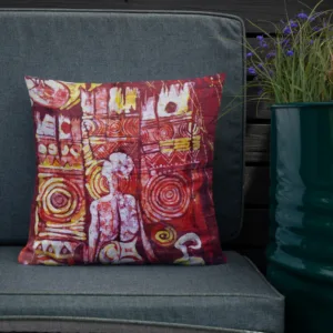 Batik Series Print - Premium Pillow - Ikemefuna - Image 2