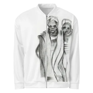 Charcoal Print - Unisex Bomber Jacket (The Elders)