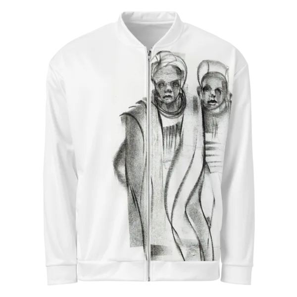 Charcoal Print - Unisex Bomber Jacket (The Elders)