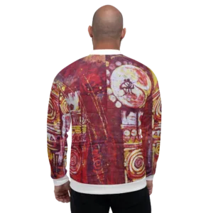 Batik Print - Unisex Bomber Jacket (Ikemefuna) - Image 4