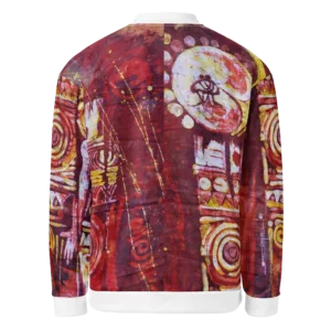 Batik Print - Unisex Bomber Jacket (Ikemefuna) - Image 2