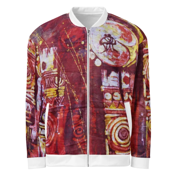 Batik Print - Unisex Bomber Jacket (Ikemefuna)