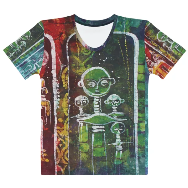 Batik Print Series - Women's T-shirt - Neigbours