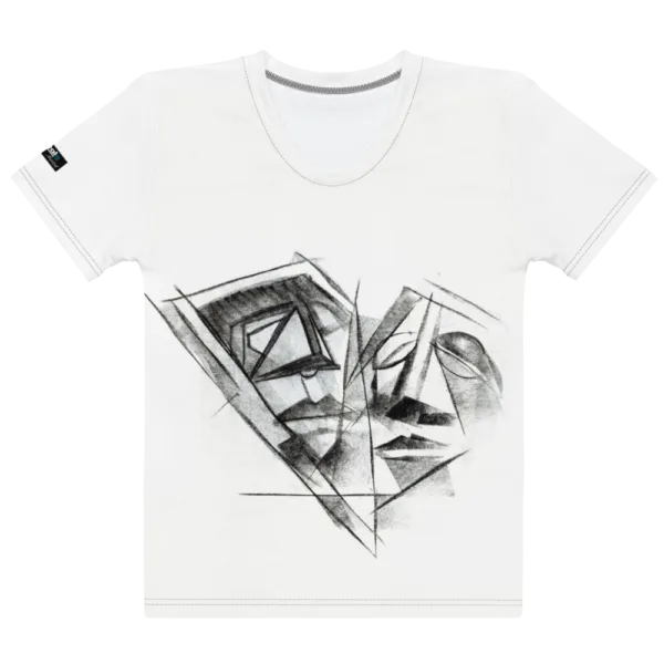 Charcoal Print - Women's T-shirt (Dual Perspectives)