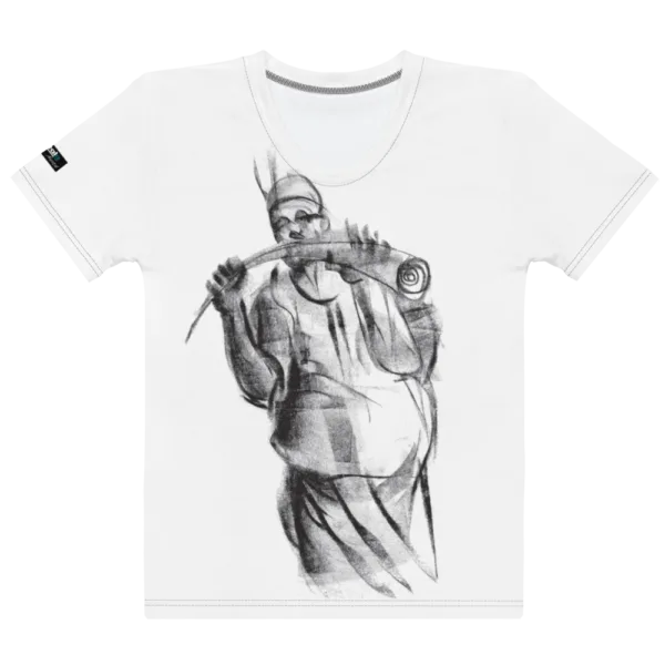 Charcoal Print - Women's T-shirt (The Hornblower)